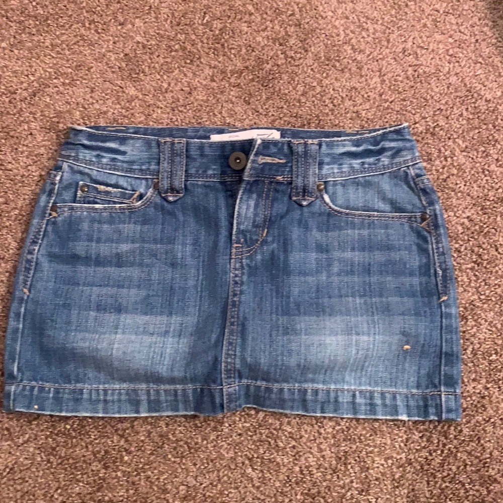 cute jean mini skirt , rarely worn